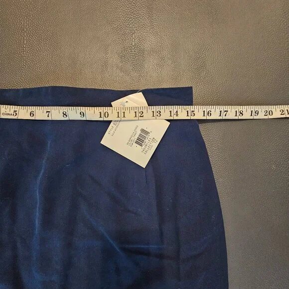 Theo Miles Silk Blue Skirt - Picture 3 of 6